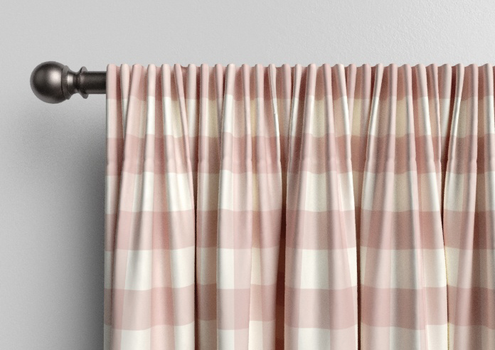 Gingham, Rosies Pink - Made to Measure Curtains - Image 9